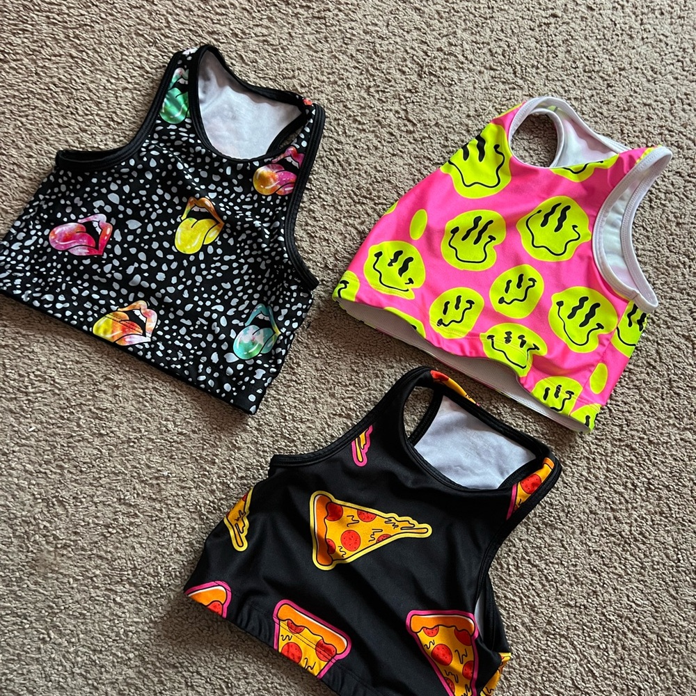 Dance fun Crop Tops racerback top